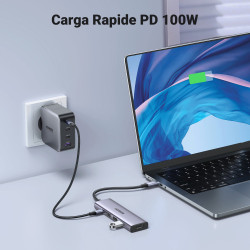 Ugreen 15596 base para portátil y replicador de puertos Alám | APLIUM