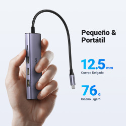 Ugreen 15596 base para portátil y replicador de puertos Alám | APLIUM