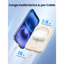 Ugreen 25207 batería externa 5000 mAh Cargador inalámbrico N | APLIUM