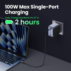 Ugreen Nexode S 100W 4-Port GaN Fast Charger EU gray Ordenad | APLIUM