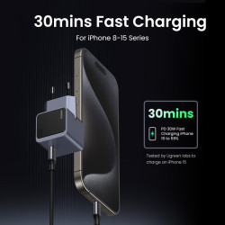 Ugreen Nexode S 30W USB-C GaN Fast Charger EU gray Teléfono | APLIUM