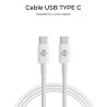 SUBBLIM CABLE PLUS 100W C-C 2m WHITE | APLIUM