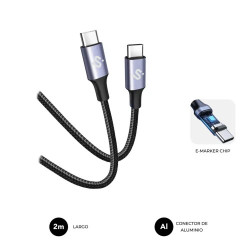 Subblim Cable Plus 100W C-c 2M Black | APLIUM