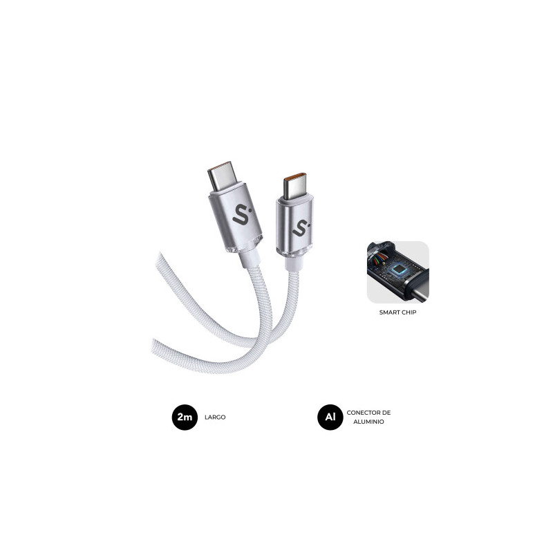 SUBBLIM CABLE OPTIMUS 60W C-C 2m WHITE | APLIUM