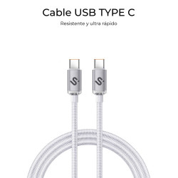 SUBBLIM CABLE OPTIMUS 60W C-C 2m WHITE | APLIUM