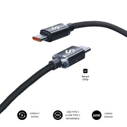 SUBBLIM CABLE OPTIMUS 60W C-C 2m BLACK | APLIUM