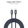 SUBBLIM CABLE OPTIMUS 60W C-C 2m BLACK | APLIUM