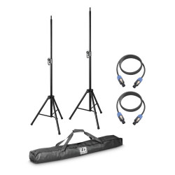 LD Systems DAVE 8 SET 2 Piso Acero Negro | APLIUM