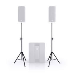 LD Systems DAVE 8 SET 2 Piso Acero Negro | APLIUM