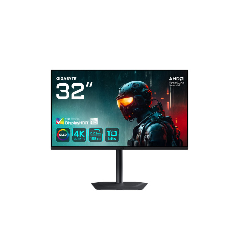 GIGABYTE MO32U 31,5" Monitor Gaming OLED 4K UHD - 3840 x 216 | APLIUM