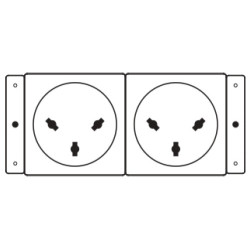Kramer Electronics TS-2IL toma de corriente | APLIUM