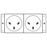 Kramer Electronics TS-2IL toma de corriente | APLIUM
