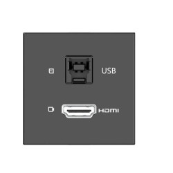 Kramer Room Connectivity Passive Black Module With 1 HDMI Po | APLIUM