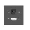 Kramer Room Connectivity Passive Black Module With 1 HDMI Po | APLIUM