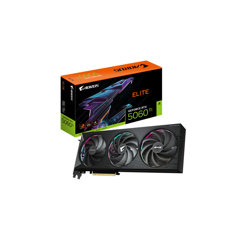 GIGABYTE AORUS GeForce RTX 5060 Ti ELITE 16G Tarjeta Gráfica | APLIUM