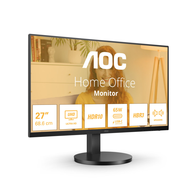 U27B3CF 27" 3840x2160 LED USBC HDMI