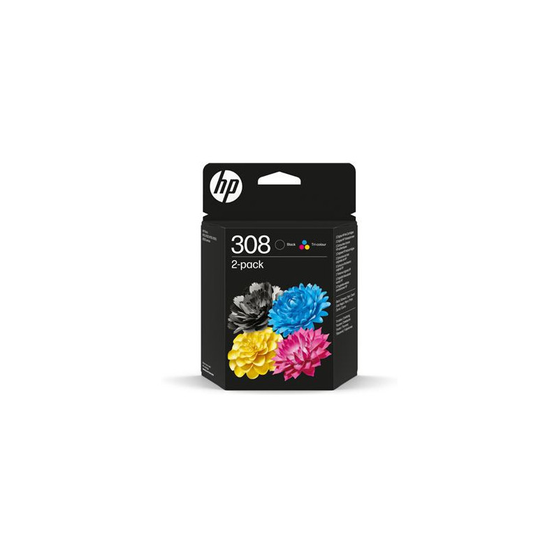 6L6S6UE - HP Paquete de 2 Cartuchos de Tinta Original 308 | APLIUM