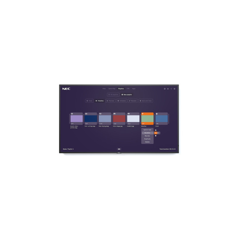 NEC MultiSync MA491-MPi4 Pantalla plana para señalización di | APLIUM