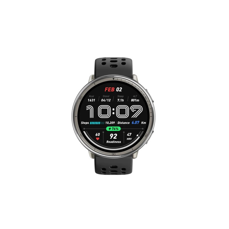 Amazfit Active 2 Black Sport Silicone | APLIUM