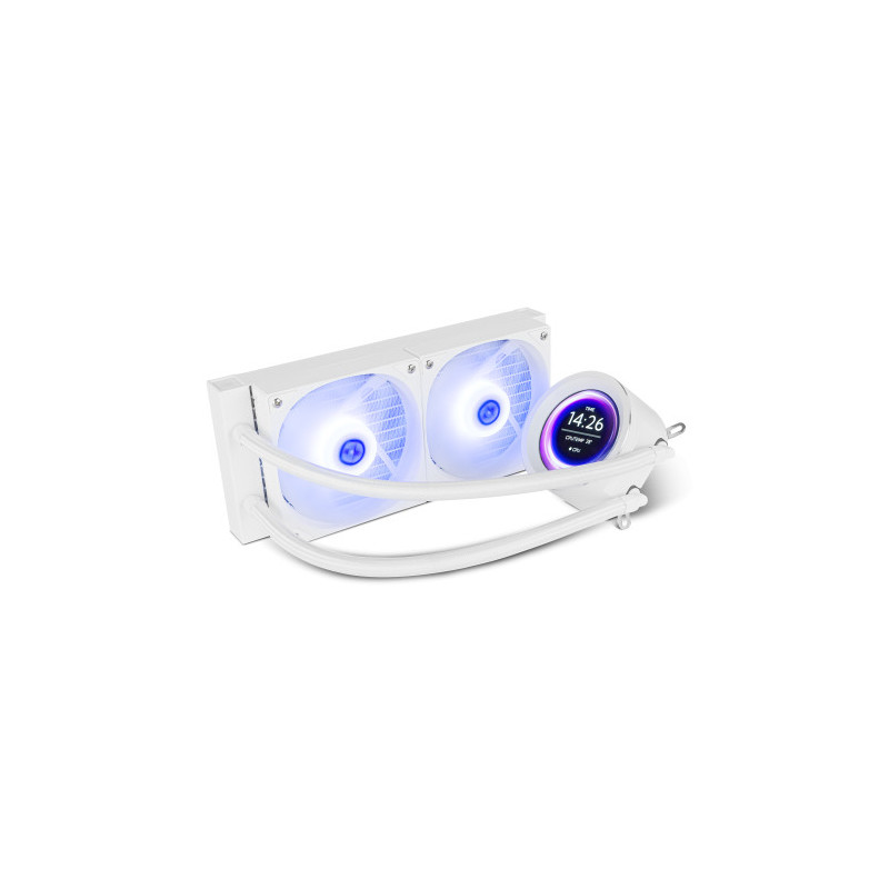 NOX X-240 LCD Procesador Refrigerador de aire 12 cm Blanco 1 | APLIUM