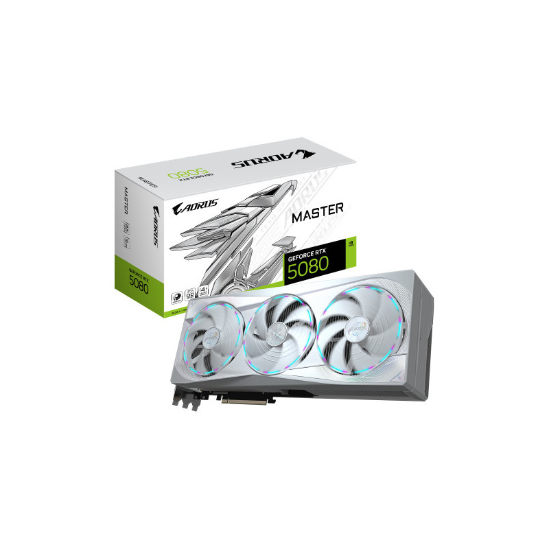 GIGABYTE AORUS GeForce RTX 5080 MASTER ICE 16G Tarjeta Gráfi | APLIUM