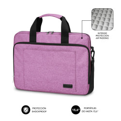 SUBBLIM Maletín Ordenador Air Padding Laptop bag 15,6" Rosa | APLIUM