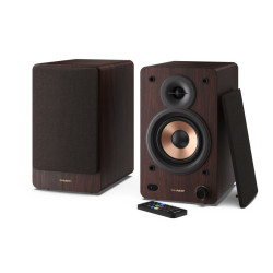 Sharp BOOKSHELF SPEAKERS De 2 vías Marrón Inalámbrico y alám | APLIUM