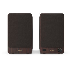 Sharp BOOKSHELF SPEAKERS De 2 vías Marrón Inalámbrico y alám | APLIUM