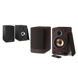 Sharp BOOKSHELF SPEAKERS De 2 vías Marrón Inalámbrico y alám | APLIUM