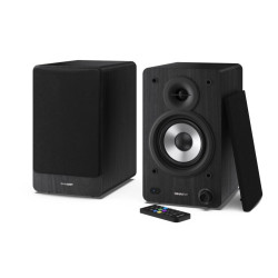 Sharp Bookshelf Speakers De 2 vías Negro Inalámbrico y alámb | APLIUM