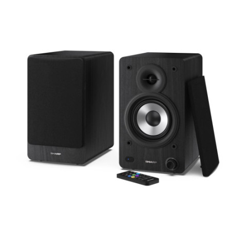 Sharp Bookshelf Speakers De 2 vías Negro Inalámbrico y alámb | APLIUM