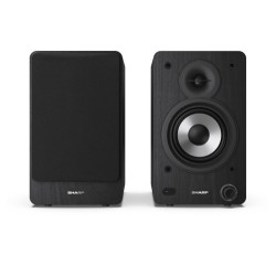Sharp Bookshelf Speakers De 2 vías Negro Inalámbrico y alámb | APLIUM