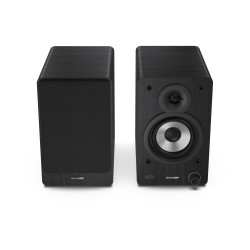 Sharp Bookshelf Speakers De 2 vías Negro Inalámbrico y alámb | APLIUM