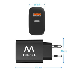 Ewent EW1319 cargador de dispositivo móvil Universal Negro C | APLIUM