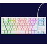 Trust GXT 833W Thado teclado Juego USB QWERTY Español Blanco | APLIUM