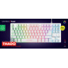 Trust GXT 833W Thado teclado Juego USB QWERTY Español Blanco | APLIUM