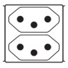Kramer Electronics TS-1BR toma de corriente | APLIUM