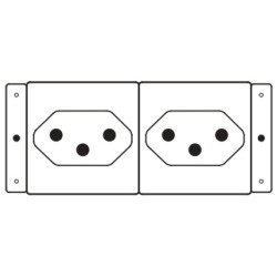 Kramer Electronics TS-2CH toma de corriente | APLIUM