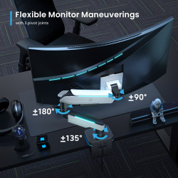 Ewent EW1509 soporte para monitor 124,5 cm (49") Negro, Blan | APLIUM