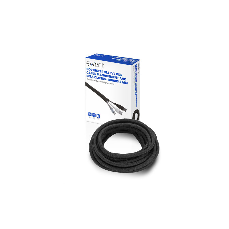 Ewent EW1561 organizador de cables Universal Pasacables Negr | APLIUM