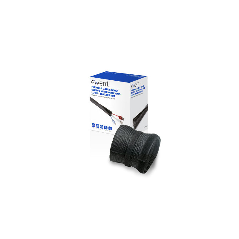 Ewent EW1557 organizador de cables Universal Pasacables Negr | APLIUM