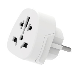 Ewent EW1480 adaptador de enchufe eléctrico Universal Blanco | APLIUM