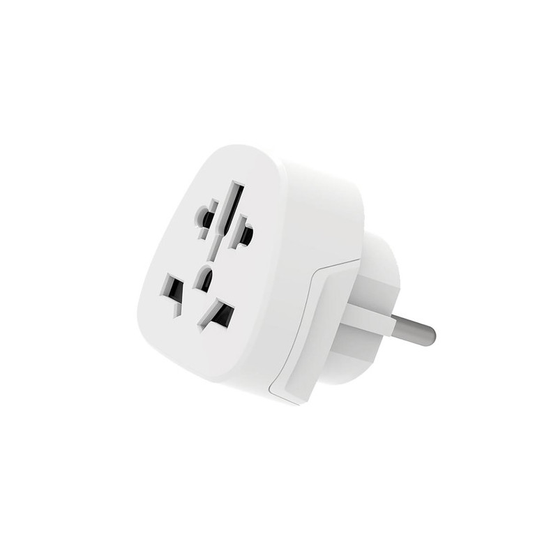 Ewent EW1480 adaptador de enchufe eléctrico Universal Blanco | APLIUM