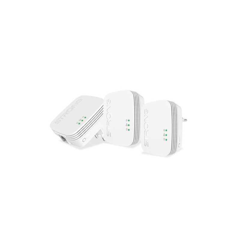 Strong Powerline 600 Triple Pack Mini 600 Mbit/s Ethernet Bl | APLIUM