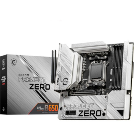Placa Msi B650M Project ZERO,BTF,AMD,AM5,B650,4DDR5,256GB,HD | APLIUM