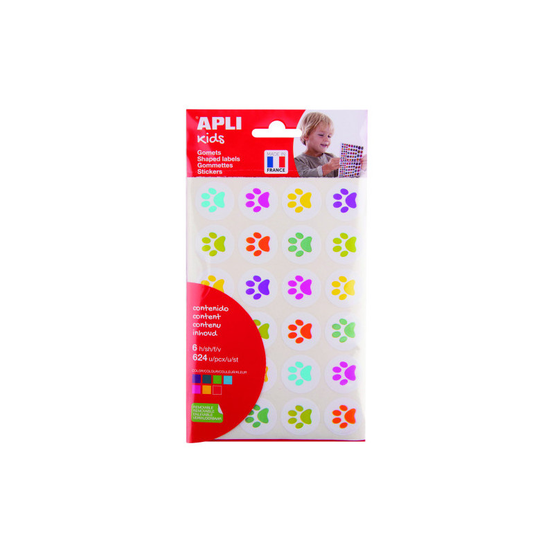 Bolsa De Gomets - Pegatinas Huellas De Gatitos Apli 19721 | APLIUM