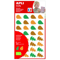 Bolsa De Gomets - Pegatinas Hojas De Árboles 6 Hojas Apli 19 | APLIUM