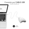SUBBLIM Ratón GLIDE VERTICAL ERGO WIRED MOUSE WHITE | APLIUM