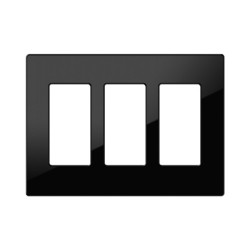 Crestron Decorator Style Faceplate, 3-GANG, Black Smooth (FP | APLIUM