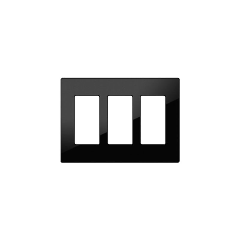 Crestron Decorator Style Faceplate, 3-GANG, Black Smooth (FP | APLIUM